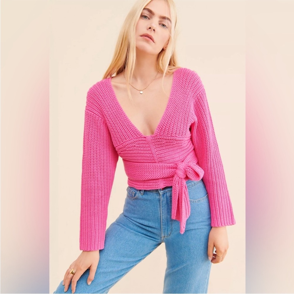 Atoir Perfect game knit sweater in rouge‎ pink